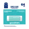 Memoria USB GOODRAM 64 GB USB Type-A 3.2 Gen 1 UME3, turquesa, lectura 60 MB/s, escritura 20 MB/s