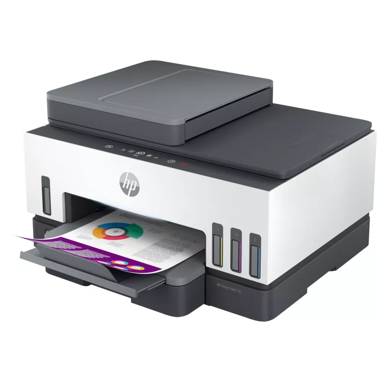 Impresora multifunción HP Smart Tank 790 — inyección térmica de tinta, color, A4, Wi‑Fi, Ethernet, dúplex, 15 páginas/min. (negro), 4800x1200 dpi