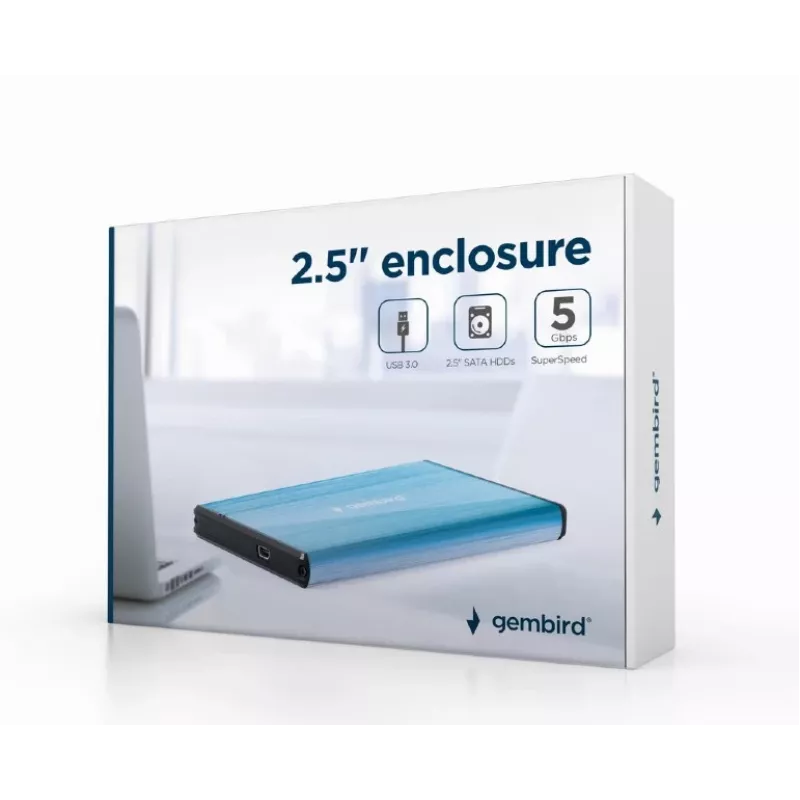 Carcasa para HDD Gembird EE2-U3S-3-B — 2,5
