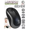 Ratón óptico inalámbrico Rebeltec METEOR plata RBLMYS00050 USB