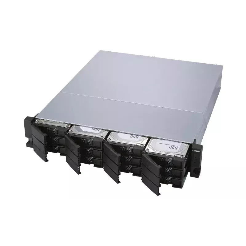 QNAP - TL-R1200S-RP - array de discos - 12 bahías (SATA-600) SATA 6Gb/s (externo) montaje en rack 2U