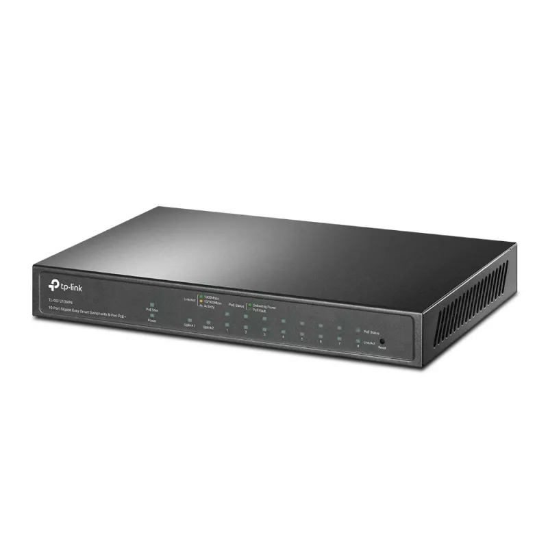 Switch gestionado TP-Link TL-SG1210MPE 10 puertos Gigabit con 8 puertos PoE+