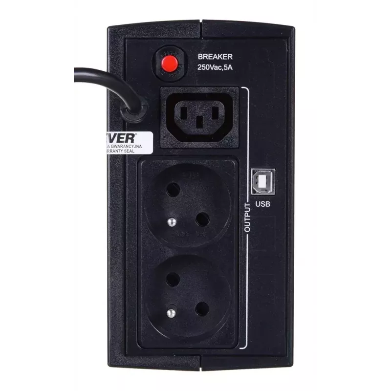 Sistema de alimentación ininterrumpida EVER DUO 550 PL AVR USB 550 VA, 0,55 kVA / 330 W, line-interactive, 3 salidas C13, batería 12V 5Ah