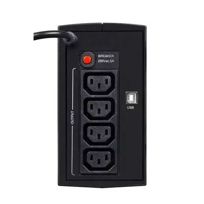 Sistema de alimentación ininterrumpida EVER DUO 550 PL AVR USB 550 VA, 0,55 kVA / 330 W, line-interactive, 3 salidas C13, batería 12V 5Ah
