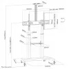 Soporte móvil para TV Neomounts PLASMA-M1950E 60-100