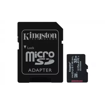 Tarjeta microSDHC Kingston Technology 32GB Industrial C10 A1 pSLC + adaptador SD