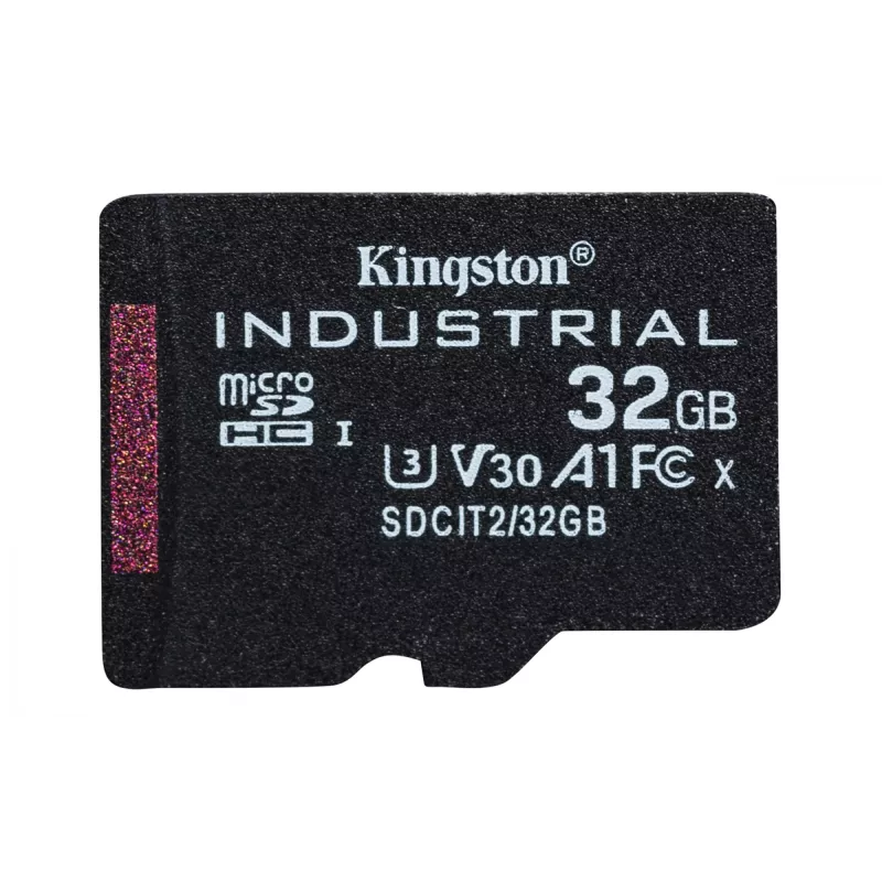 Tarjeta microSDHC Kingston Technology 32GB Industrial C10 A1 pSLC + adaptador SD