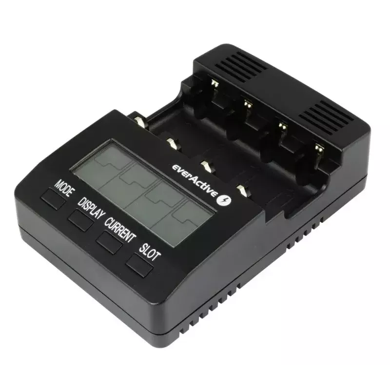everActive NC-3000 cargador de baterías con procesador para AA/AAA/C/D