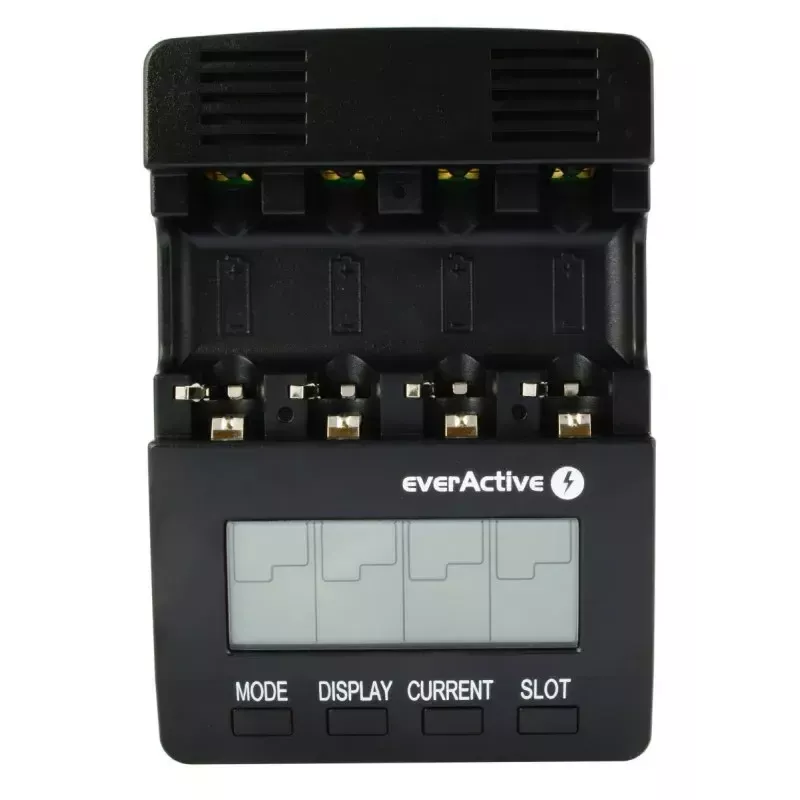 everActive NC-3000 cargador de baterías con procesador para AA/AAA/C/D