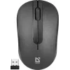 Ratón óptico inalámbrico DEFENDER HIT MM-495 RF, ambidiestro, 1600 DPI, receptor USB RF, negro