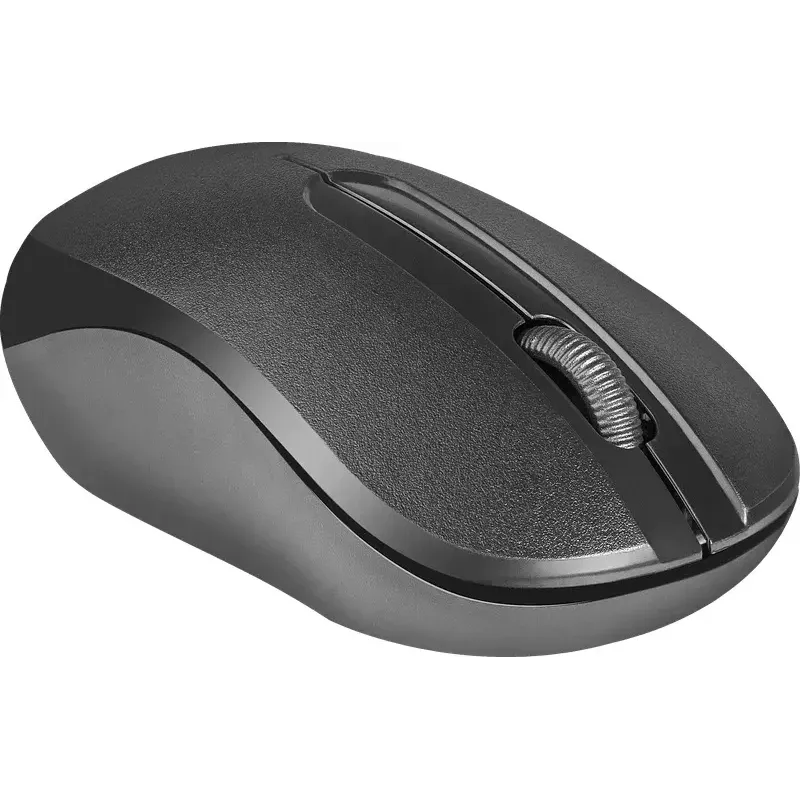 Ratón óptico inalámbrico DEFENDER HIT MM-495 RF, ambidiestro, 1600 DPI, receptor USB RF, negro