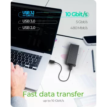 Carcasa para SSD ICY BOX IB-1817MC-C31 gris M.2