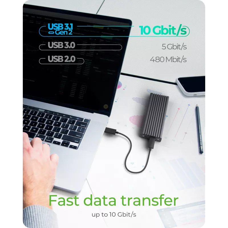 Carcasa para SSD ICY BOX IB-1817MC-C31 gris M.2