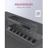 ICY BOX IB-HUB1701-C3 USB 3.2 Gen 1 (3.1 Gen 1) Type-B 5000 Mbit/s antracita