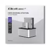 Docking station QOLTEC 5316 para 2x HDD/SSD de 2,5/3,5 pulgadas, SATA, USB 3.0 (5 Gb/s), carcasa de aluminio