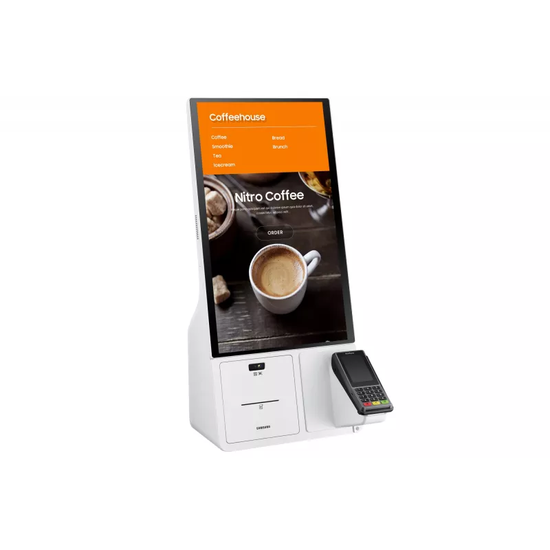 Samsung LH24KMATBGC diseño kiosco 60,5 cm (23,8 pulgadas) Wi-Fi 250 cd/m² Full HD blanco pantalla táctil 16/7