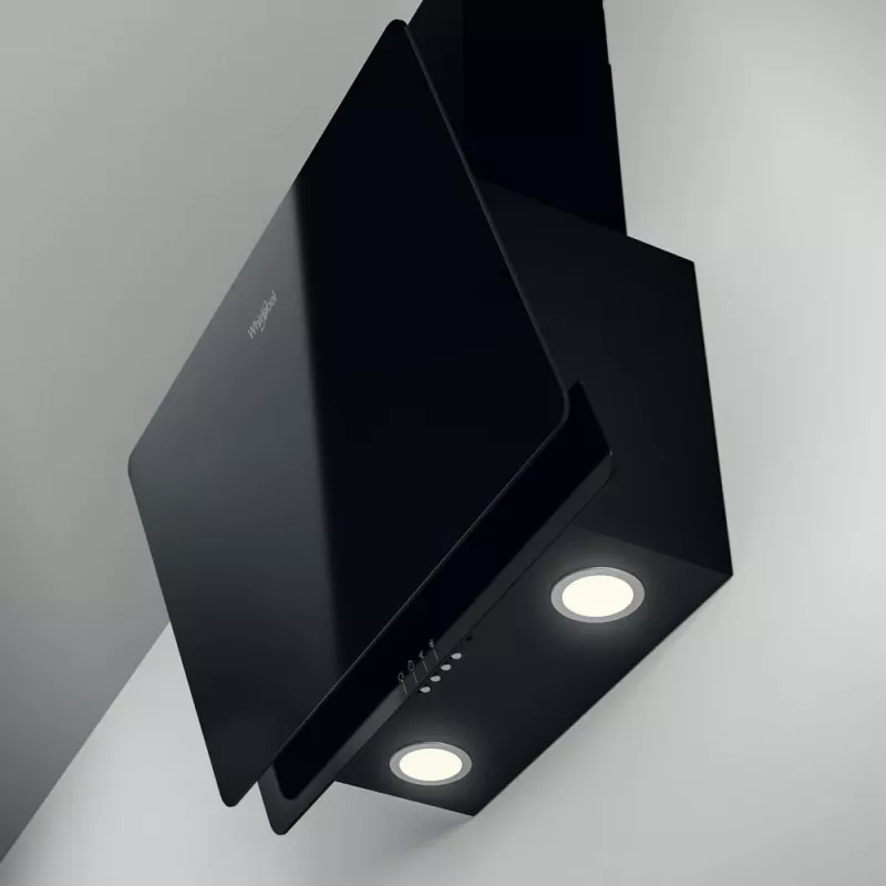 Campana extractora Whirlpool AKR 65F LM K de pared negra 375 m³/h