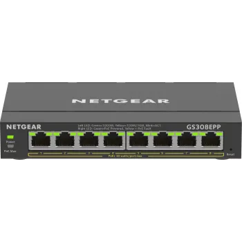 Switch NETGEAR 8 puertos Gigabit Ethernet PoE+ (GS308EPP)