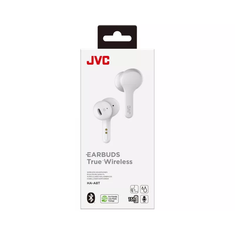 JVC HA-A8T-W Auriculares True Wireless Stereo (TWS) In-Ear Música Bluetooth blanco