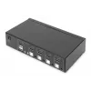 Switch KVM Digitus 4 puertos pantalla única 4K HDMI