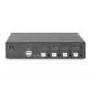 Switch KVM Digitus 4 puertos pantalla única 4K HDMI
