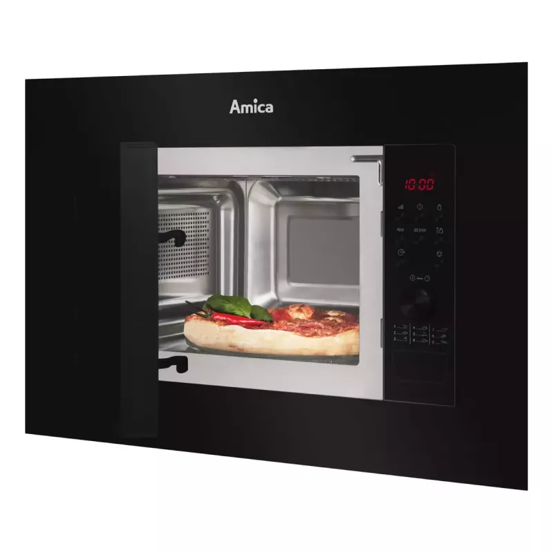 Microondas integrable Amica AMGB20E2GB, 800 W, 20 L