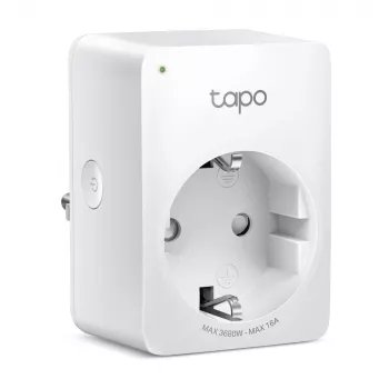 TP-Link Tapo Enchufe inteligente mini Wi-Fi, monitorización de energía, interior, blanco, hogar, oficina, estado, Android, iOS, inalámbrico