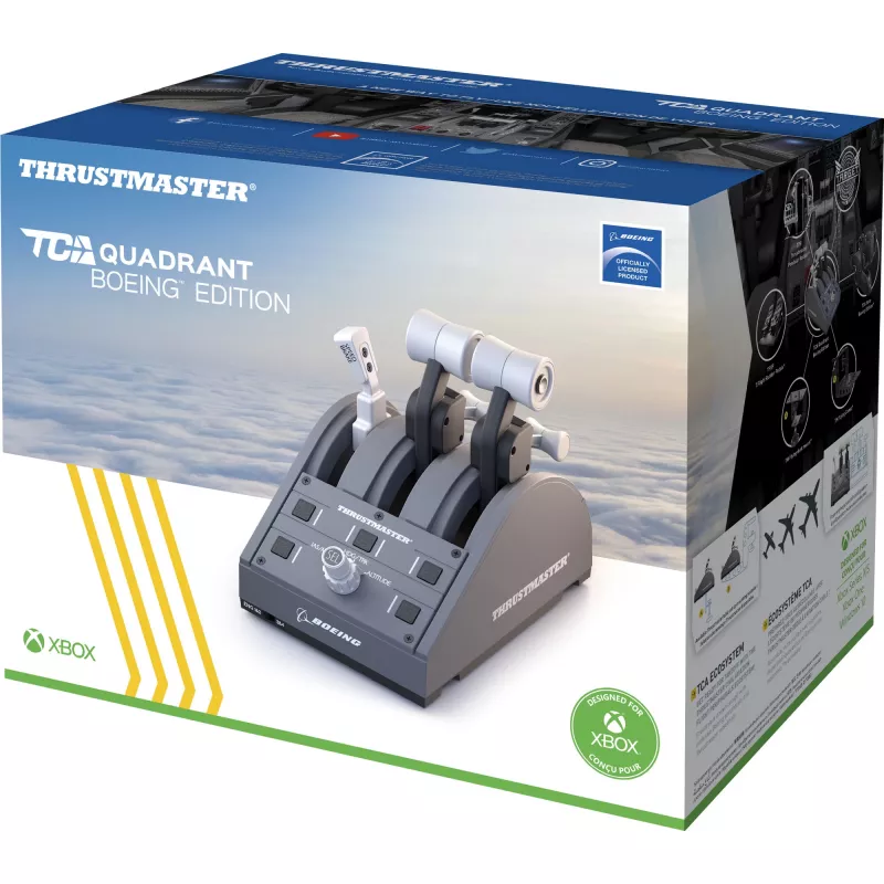 Thrustmaster TCA Quadrant Boeing Edition gris USB joystick PC, Xbox, Xbox One X, Xbox Series S