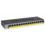 NETGEAR GS116LP no gestionado Gigabit Ethernet (10/100/1000) Power over Ethernet (PoE) negro