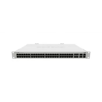 Switch Gigabit Ethernet L2 gestionado MikroTik CRS354-48G-4S+2Q+RM — 48x Gigabit RJ-45, 4x SFP+, 2x QSFP+, 10G, montaje en rack