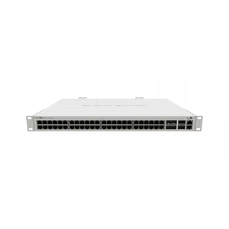 Switch Gigabit Ethernet L2 gestionado MikroTik CRS354-48G-4S+2Q+RM — 48x Gigabit RJ-45, 4x SFP+, 2x QSFP+, 10G, montaje en rack