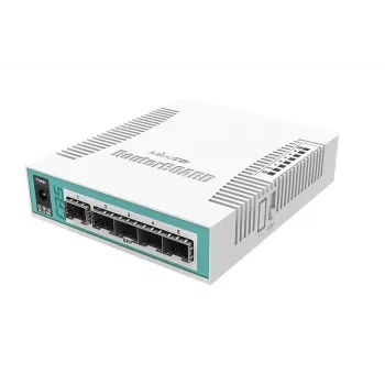 Switch de red MikroTik CRS106-1C-5S – 5× Gigabit RJ-45, 5× SFP, PoE, 30V DC