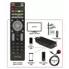 WIWA H.265 MINI receptor DVB-T/DVB-T2, H.265/HEVC, Full HD 1080p, HDMI, mini USB, PVR, negro