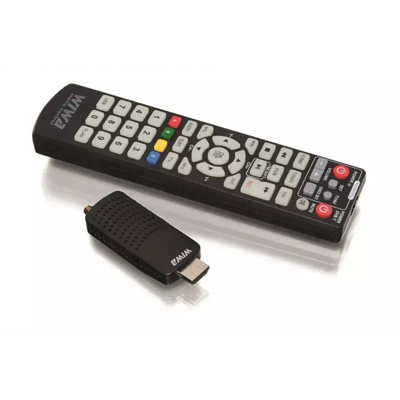 WIWA H.265 MINI receptor DVB-T/DVB-T2, H.265/HEVC, Full HD 1080p, HDMI, mini USB, PVR, negro