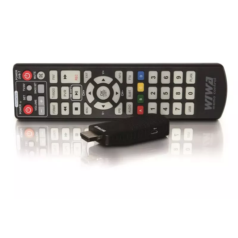 WIWA H.265 MINI receptor DVB-T/DVB-T2, H.265/HEVC, Full HD 1080p, HDMI, mini USB, PVR, negro