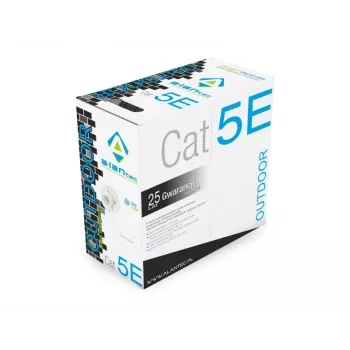Cable de parcheo ALANTEC - Cat5e - UTP - 305 m - negro (kiu5outs305)