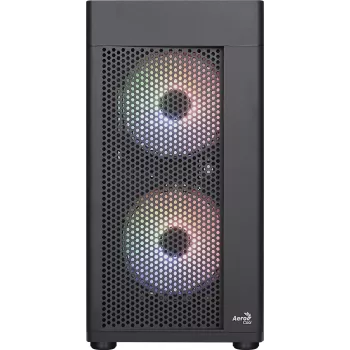 Aerocool HEXFORMBKV2 Caja para PC Micro ATX 3 ventiladores FRGB Negra