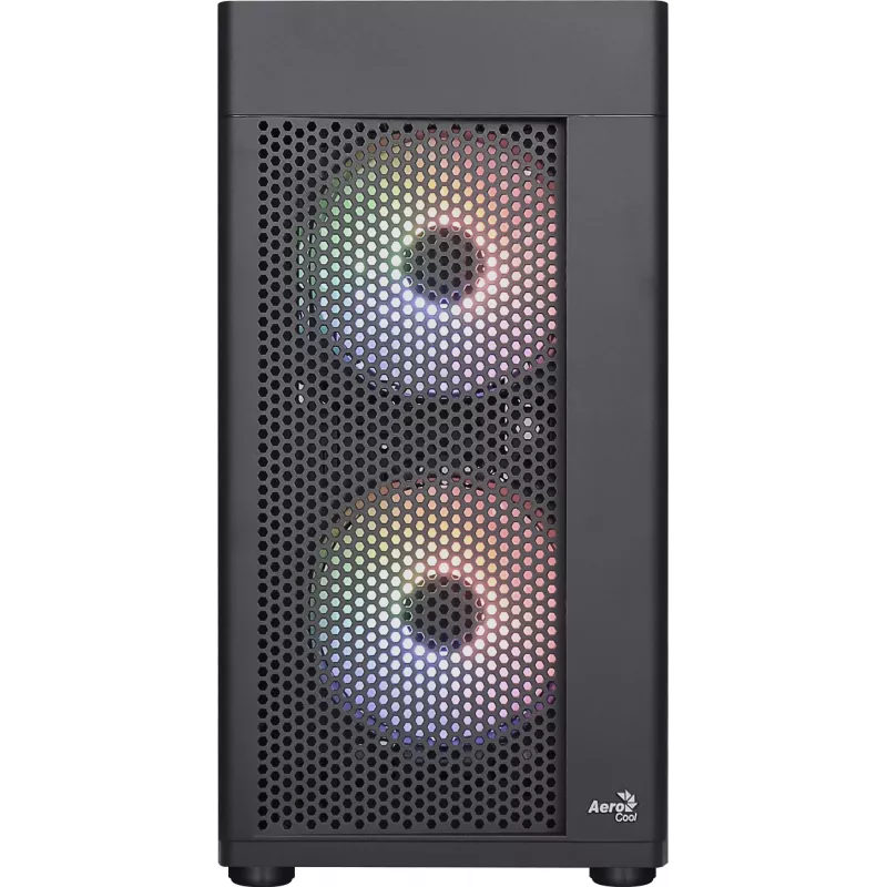 Aerocool HEXFORMBKV2 Caja para PC Micro ATX 3 ventiladores FRGB Negra