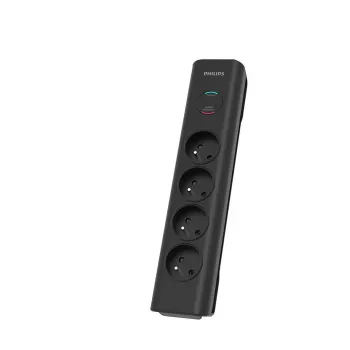 Protección contra sobretensiones Philips SPN7040BA/60 6 tomas AC 600 J 2 m Negro