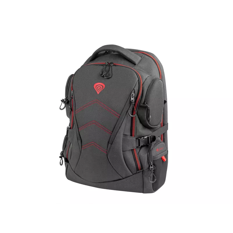 GENESIS Pallad 550 Mochila 43,9 cm (17,3 inch) Negra, Roja