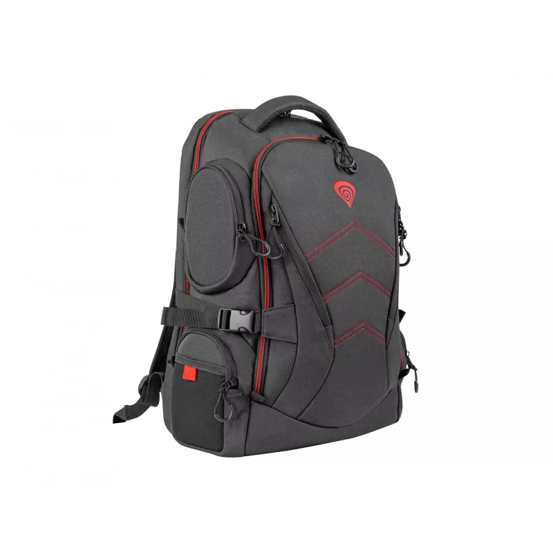 GENESIS Pallad 550 Mochila 43,9 cm (17,3 inch) Negra, Roja