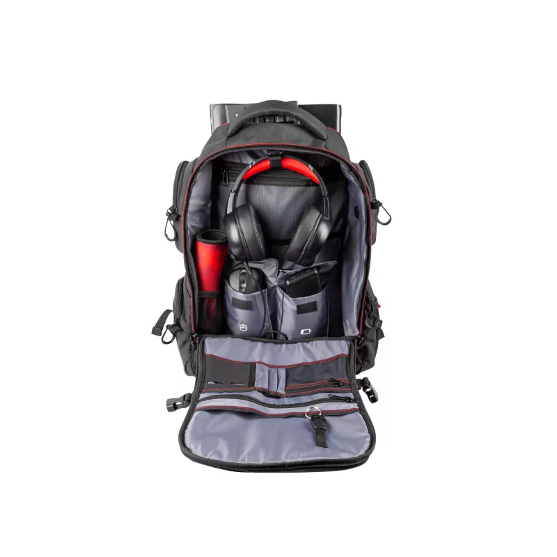 GENESIS Pallad 550 Mochila 43,9 cm (17,3 inch) Negra, Roja