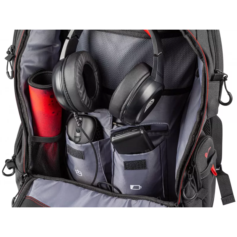 GENESIS Pallad 550 Mochila 43,9 cm (17,3 inch) Negra, Roja