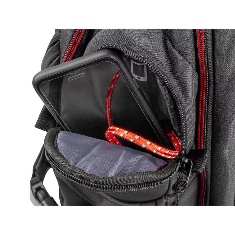 GENESIS Pallad 550 Mochila 43,9 cm (17,3 inch) Negra, Roja