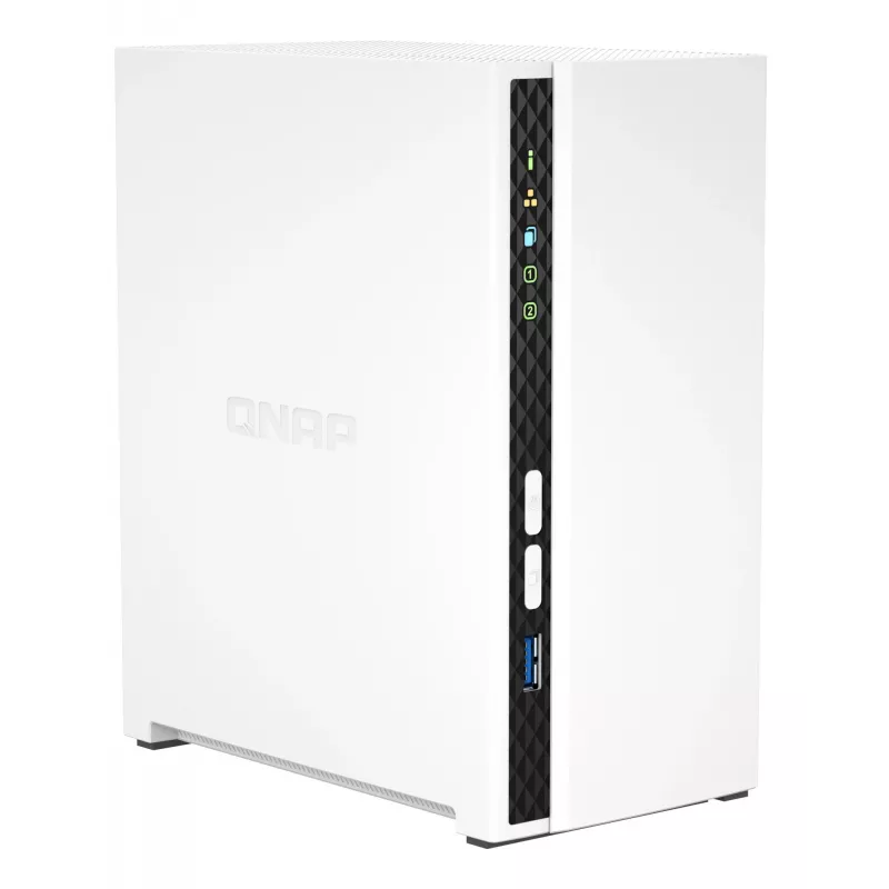 QNAP TS-233 Servidor NAS/Almacenamiento Torre ARM Cortex-A55 2 GB 0 TB QNAP QTS Blanco