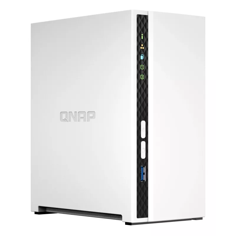 QNAP TS-233 Servidor NAS/Almacenamiento Torre ARM Cortex-A55 2 GB 0 TB QNAP QTS Blanco