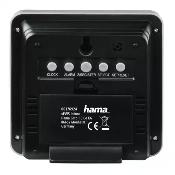 Termómetro Hama EWS Intro Negro Plata