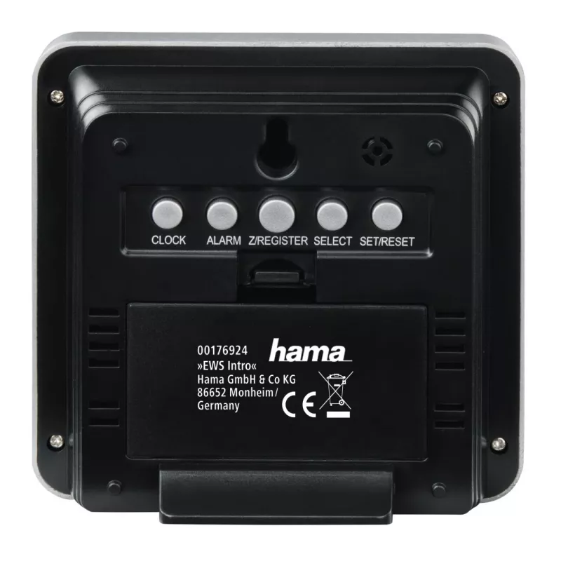 Termómetro Hama EWS Intro Negro Plata