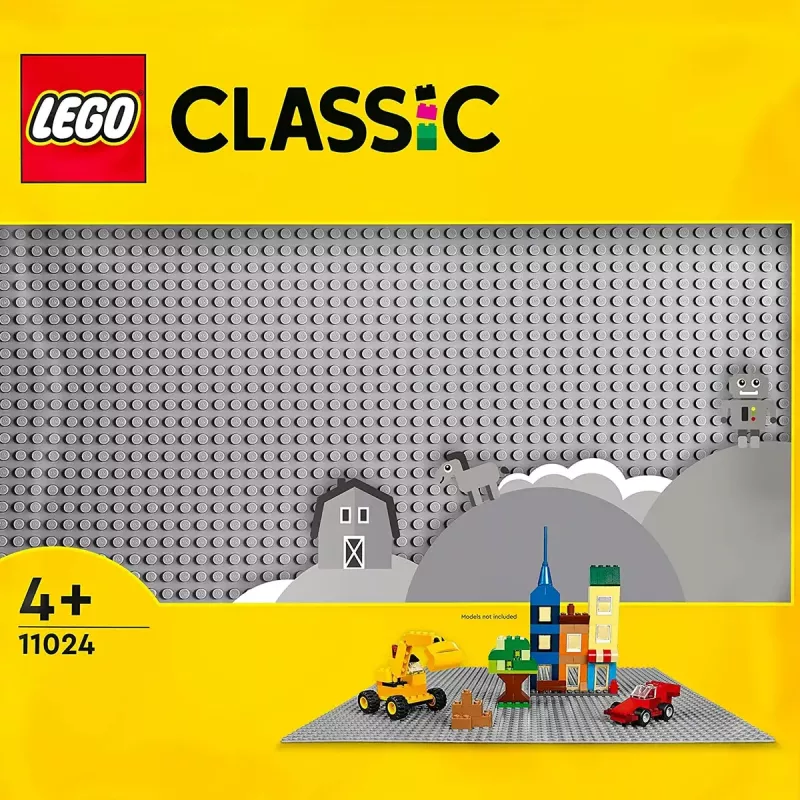LEGO Placa base 11024 — Classic placa base gris 48x48 tetones (380 × 380 mm)