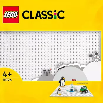 Placa base LEGO 11026 — placa base 32x32 tetones, blanca
